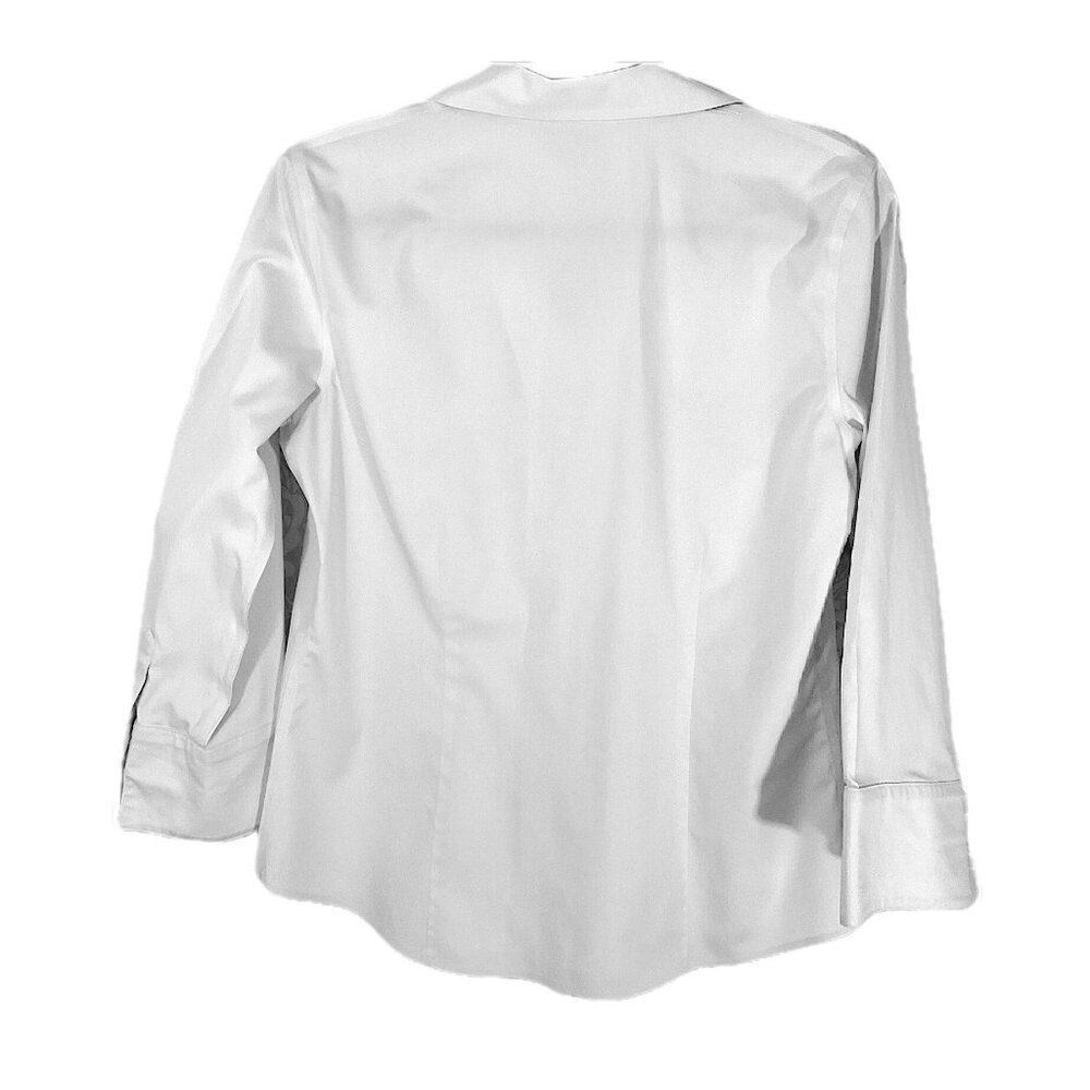 Chicos Button Down White Collared Blouse 3/4 Slee… - image 4